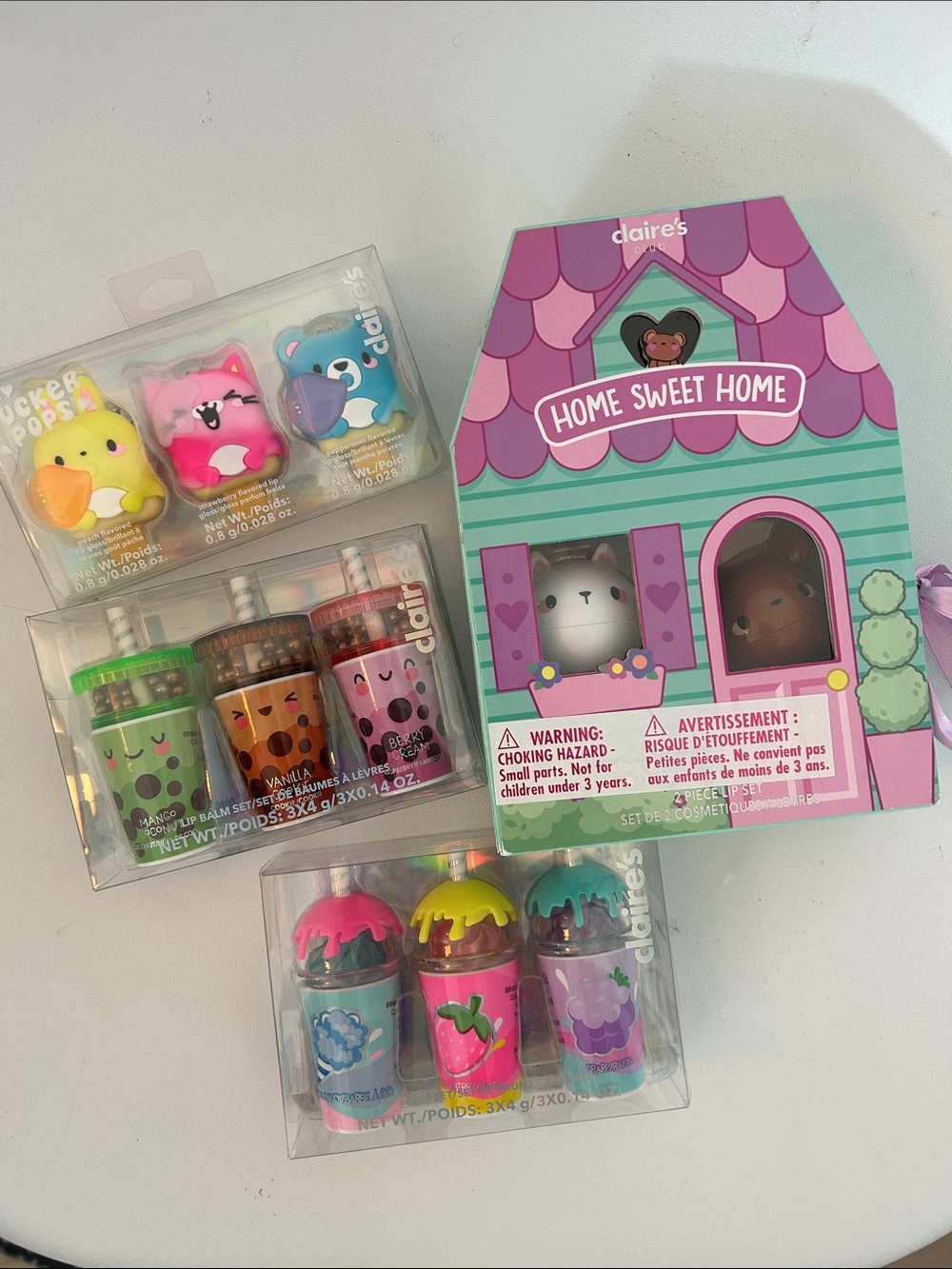 Kids Play Lip Balm Party Pack! 💄✨ Pucker Pops + Boba Milk Tea 🧋